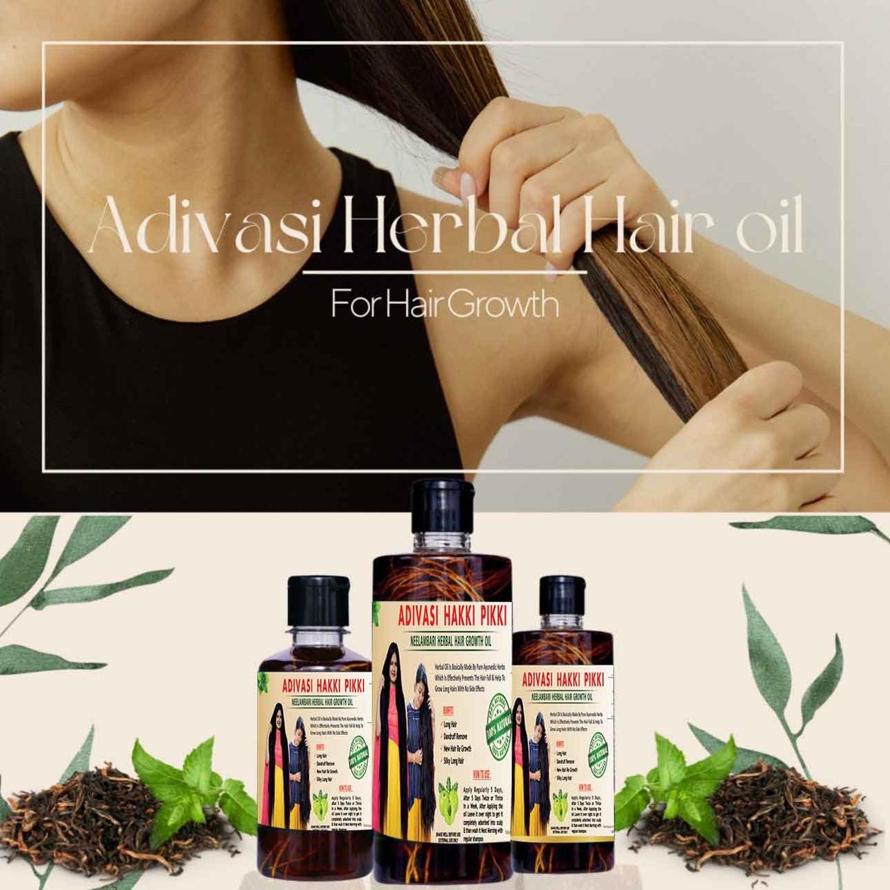 Original Mysore Karnataka ADIVASI HAKKI PIKKI HAIR Oil