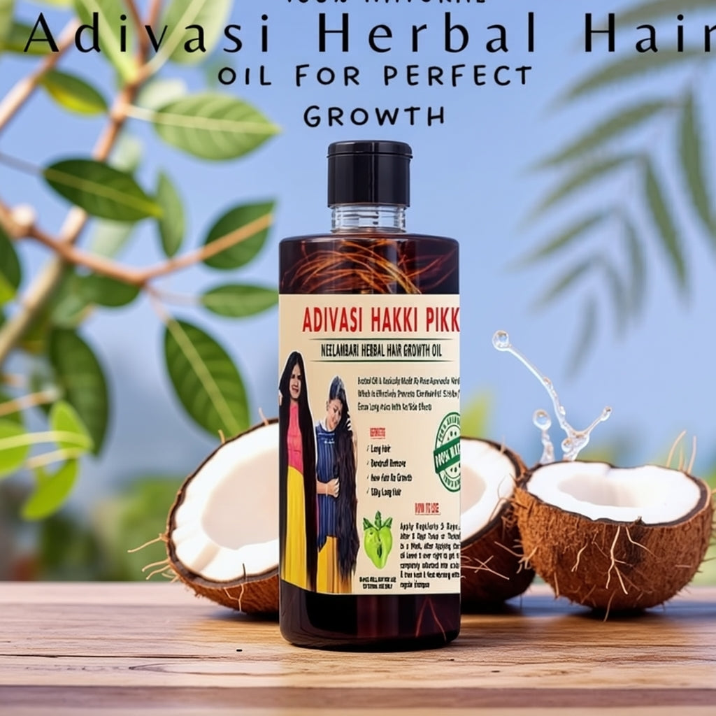 Original Mysore Karnataka ADIVASI HAKKI PIKKI HAIR Oil