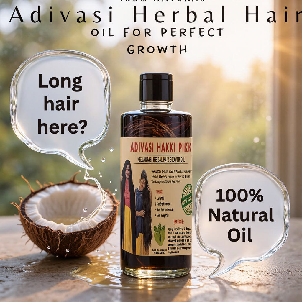 Original Mysore Karnataka ADIVASI HAKKI PIKKI HAIR Oil